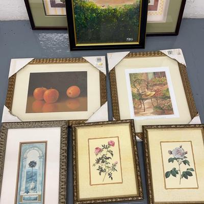 Art and Photo Frames - Goldtones & Ornate, 8 Pieces