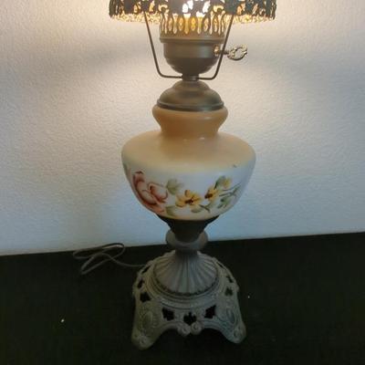 Vintage Accurate Casting Porcelain Hurricane Lamp MIssing Shade Lot #1