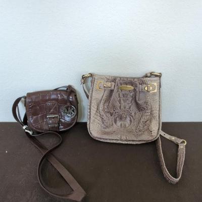 Brahmin Croc Embossed & Michael Kors Alligator Embossed Leather Bags
