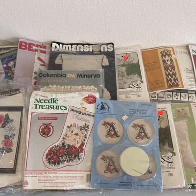 Mystery Lot 3 - Hand Embroidery And Tapestry Patterns And Kits
