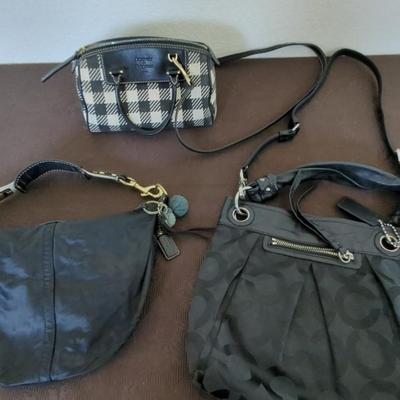Coach Y2K Slouch Bag, Coach Signature Shoulder Bag & Dooney & In Bourke Canvas Bag