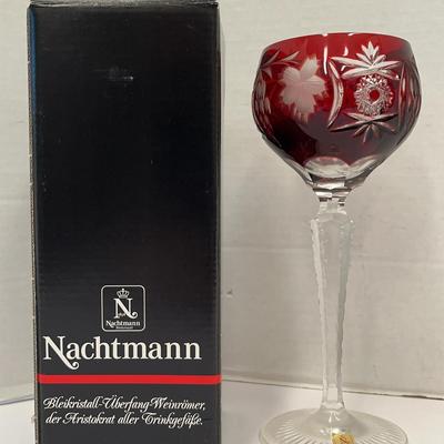 Nachtmann “Traube” (Cut To Clear) Ruby Wine Glasses (2)