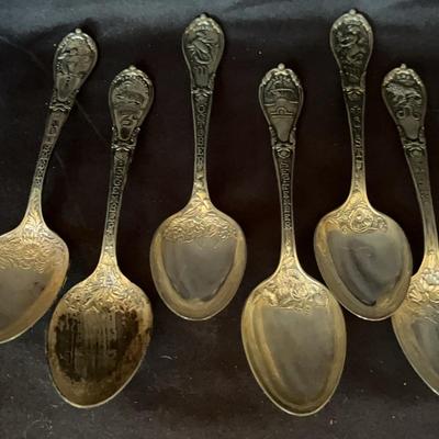 Sterling Zodiac Teaspoons July - December