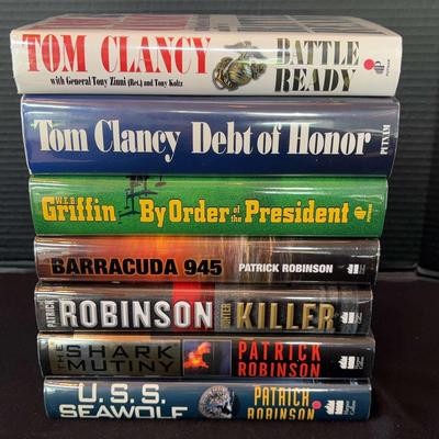 First Edition Military (and Jack Ryan) - Patrick Robinson, Web Griffin, and Tom Clancy (Most Signed)