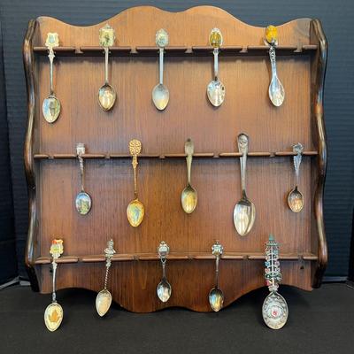 Souvenir Spoons ans Spoon Rack