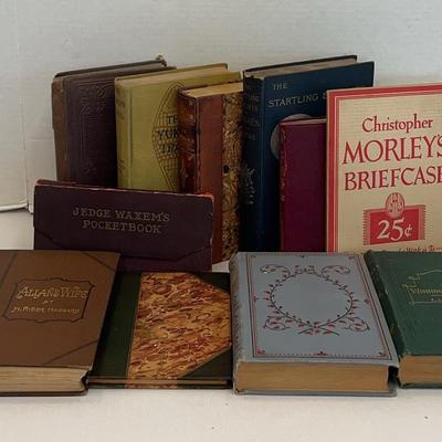 A Selection Of Antique Literature Plus Christopher Morley’s Briefcase