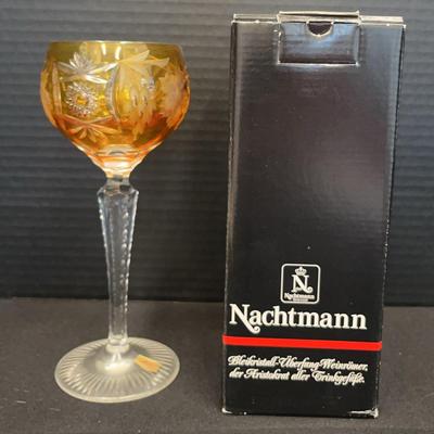 Nachtmann Traube Cut To Clear Amber Wine 
