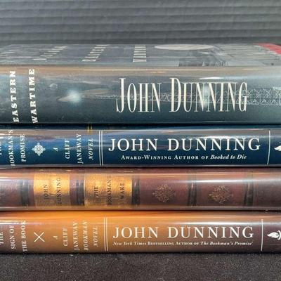 First Edition John Dunning and Cliff Janeway (3 of 4 Signed) Feat. Thumbprint Edition
