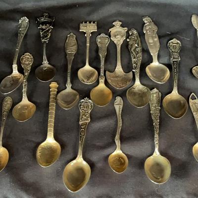 Sterling Vintage Demitasse Souvenir Spoons