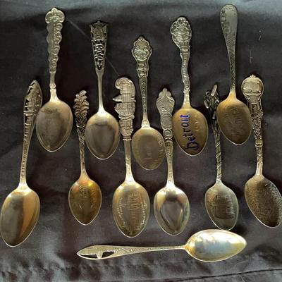 Sterling Souvenir Spoons - USA