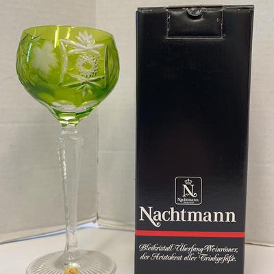 Nachtmann “Traube” (Cut To Clear) Chartreuse Wine Glasses (2)
