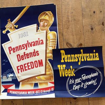 Pennsylvania Week 1952 Economic Growth and Civic Pride Posters (2)