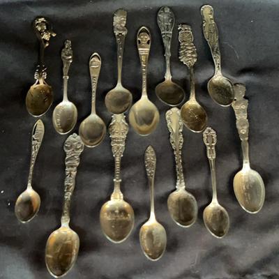 Sterling Vintage Demitasse Souvenir Spoons #4