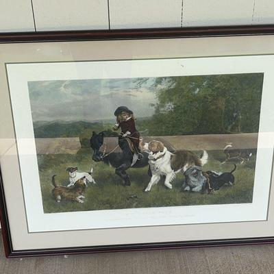Framed Print - AC Alais After Charles Burton Barber “A Scratch Pack”