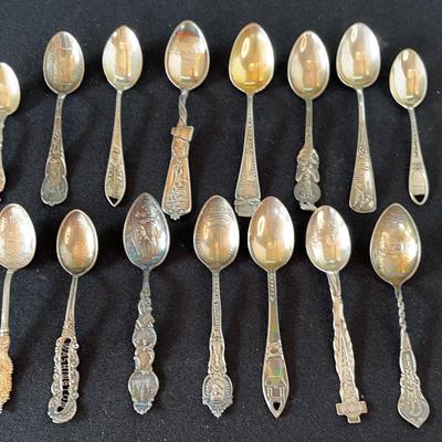 Sterling Demitasse Souvenir Spoons #2