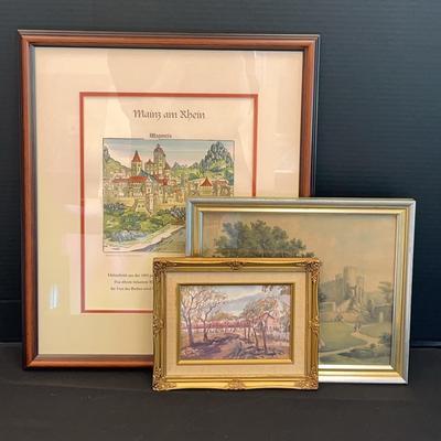 Framed Art - Two Castles And a Mission