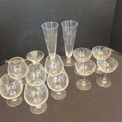 Cut Star Bar Glassware 