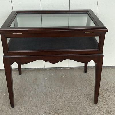 Glass Top Display Table