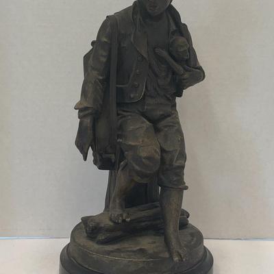 Cornelius And Baker Organ Grinder Statue (metal)