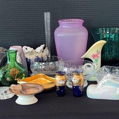 Vase, Flower Frog & More
