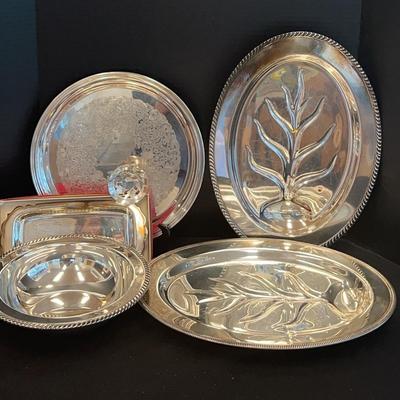 WM Rogers Silverplate Serving Pieces