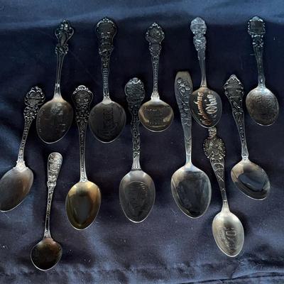 Sterling Vintage Souvenir Spoons - Ohio Cities