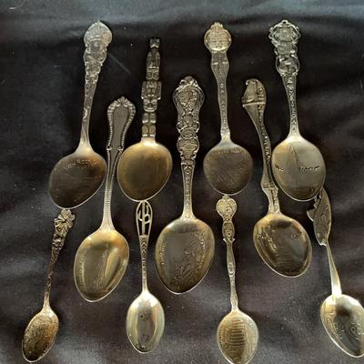 Sterling Vintage Souvenir Spoons - Monuments And More