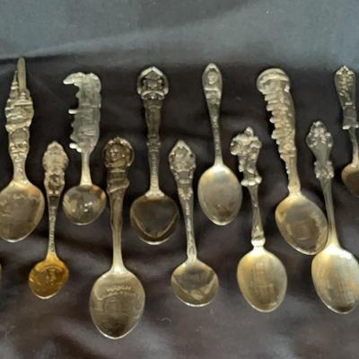 Sterling Vintage Souvenir Spoons - USA & Canada