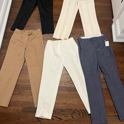 Womens Dress Pants Lot Of 5 (4 Size 4, 1 Size 2)