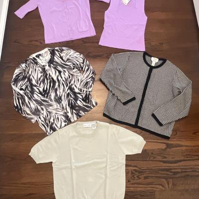 Womens Fine Knit Sweaters/cardigans - Lot Of 4 