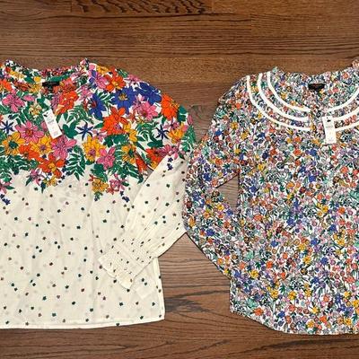 Talbots Printed Woven Tops NWT 