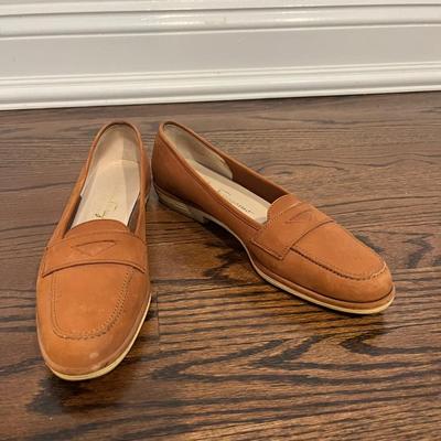 Salvatore Ferragamo Brown Suede Loafers Size 7 A2