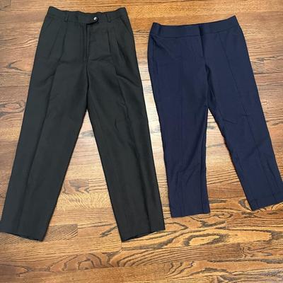 Black And Navy Pants Size 6P (Talbots And Evelyn&Arthur)