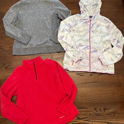 Womens Outerwear Size L/XL Lot Of 3 (Eddie Bauer And Tek Gear)