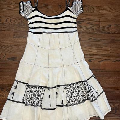Vivi Dress Black And White Size 44