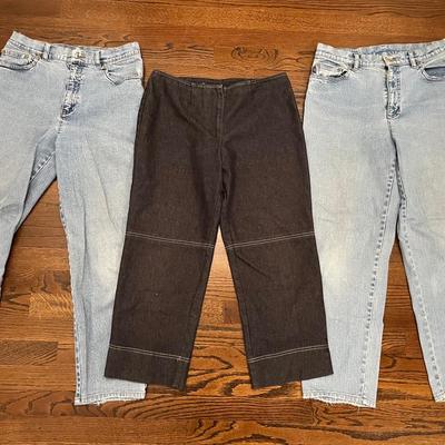 Womens Size 8 Jeans Lot (2 Ralph Lauren, 1 Hanna & Gracie )