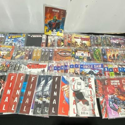 Mystery Lot Of DC Crisis Comics Includes 1 Signed, Identity, Infinitive + Tie-Ins, & Final + Tie-Ins