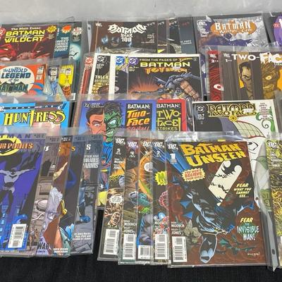 Various DC Batman Comics, Many Featuring Villain Two-Face!