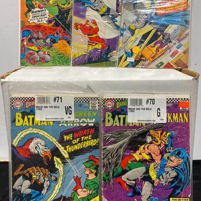 1966-67 DC Brave And The Bold Batman Comics With Co Stars Flash, Green Lantern & More!