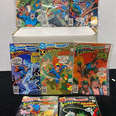 1978-79 DC Superman Comics With Co Stars Wonder Woman, Hawkman, Superboy, & More!