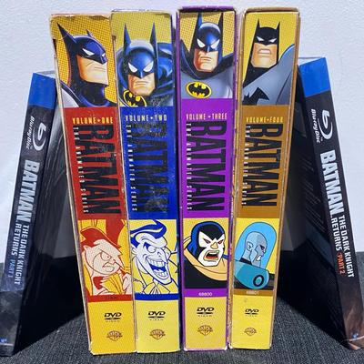 DC Batman The Animated Series DVD Set & New The Dark Knight Returns 2 Part Blue Ray Set