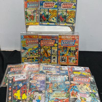 1972-75 DC Justice League Of America Comics Two Signed By Comic Writer Len Wein