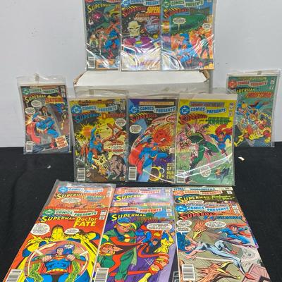 1980-81 DC Superman Comics With Co Stars Green Lantern, Robin, Batgirl, Supergirl & More!