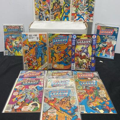 1976-78 DC Justice League Of America Comics Two Signed By Writer Steve Englehart 