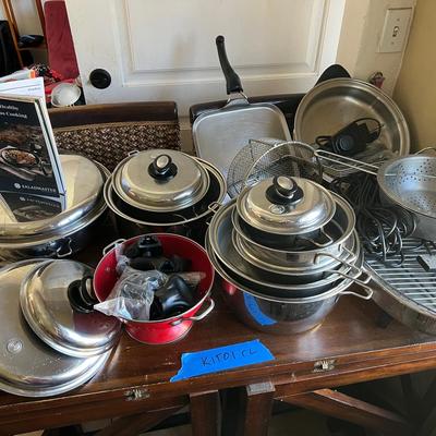 Large Set Of Saladmaster Pots And Pans 