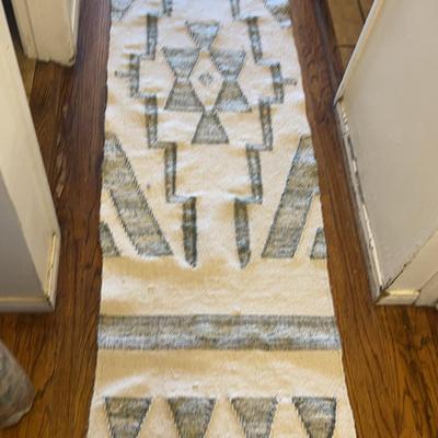 Beautiful Blue/Green/Ivory Runner