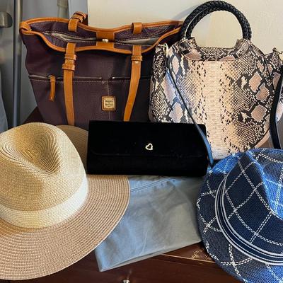 Stylish Bags And Hats Including Dooney & Burke
