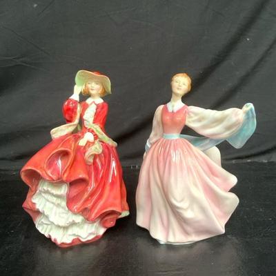Royal Doulton Figurines: Top Of The Hill & Gay Morning