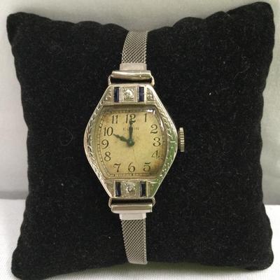 Elgin Art Deco Woman’s Wristband Watch 