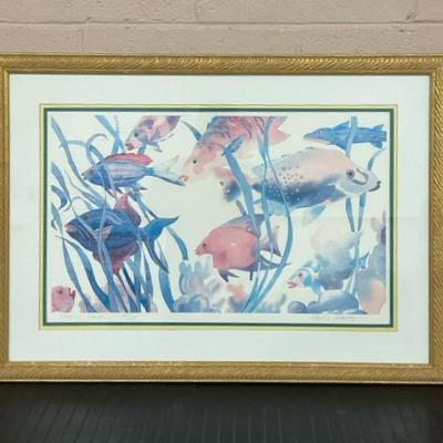 Watercolor Print, Undersea Garden By Michele R. Kennedy, 1425/1500